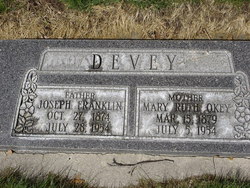 Mary Ruth <I>Okey</I> Devey 