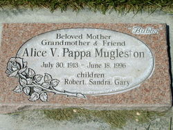 Alice Virginia <I>Pappa</I> Mugleston 