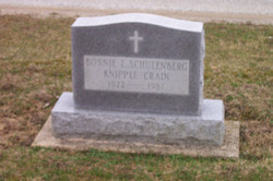 Bonnie Louise <I>Schulenberg</I> Knipple Crain 
