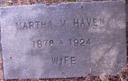 Martha M <I>Ivens</I> Haven 