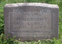 Gertrude S <I>Hollis</I> Pendergraft 