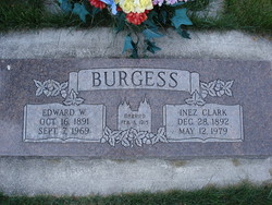 Inez Thurza <I>Clark</I> Burgess 