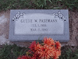Gustave W “Gussie” Pasemann 