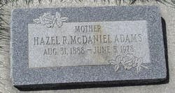 Hazel R. <I>Richins</I> Mc Daniel Adams 