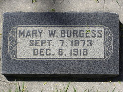 Mary <I>Whitby</I> Burgess 
