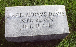 Elizabeth Wall “Lizzie” <I>Addams</I> Desha 