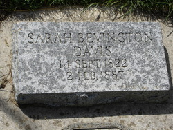 Sarah <I>Bevington</I> Davis 