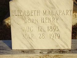 Elizabeth <I>Henry</I> Malapart 