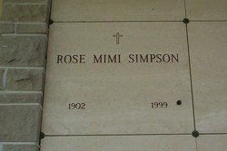 Rose Marie “Mimi” <I>Duval</I> Simpson 