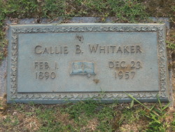 Callie B. <I>Bryant</I> Whitaker 