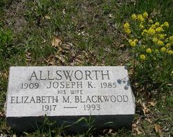 Elizabeth M. <I>Blackwood</I> Allsworth 
