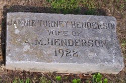 Nannie Theresa <I>Turney</I> Henderson 