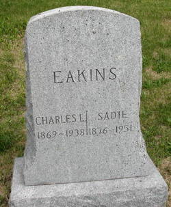 Sarah M “Sadie” <I>LaRue</I> Eakins 