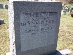 Ruth Rosa <I>Walsh</I> Metcalfe 