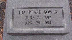 Ida Rose <I>Pease</I> Bowen 