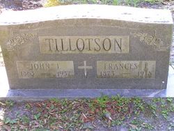 Frances F. “Fanny” <I>Wells</I> Tillotson 