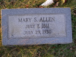 Mary Susan <I>Fletcher</I> Allen 