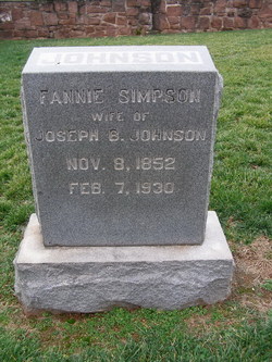 Fannie <I>Simpson</I> Johnson 