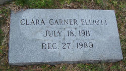 Clara <I>Garner</I> Elliott 