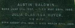 Julia Clarissa <I>Huyck</I> Baldwin 