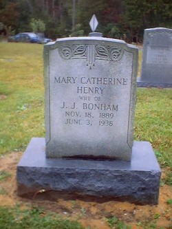 Mary Catherine <I>Henry</I> Bonham 