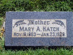 Mary Amelia <I>Albrand</I> Hatch 