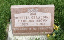 Roberta Geraldine <I>Caddock</I> Brown 