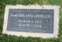 Margorie Anne <I>Godde</I> Cox 