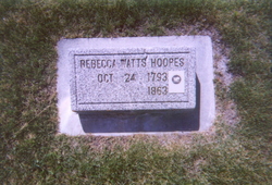 Rebecca <I>Watts</I> Hoopes 