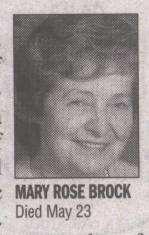 Mary Rose <I>Rauck</I> Brock 