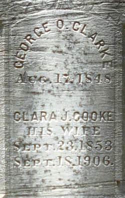 Clara J <I>Cooke</I> Clarke 