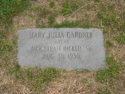 Mary Julia <I>Gardner</I> Hicklin 
