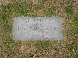 Nadine <I>Wellons</I> Hicklin 
