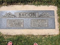 Mary Ann <I>Gardner</I> Bacon 