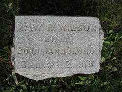 Mary R <I>Wilson</I> Cole 