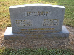 Mary <I>Stevenson</I> McElroy 