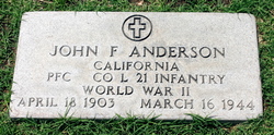 PFC John F Anderson 