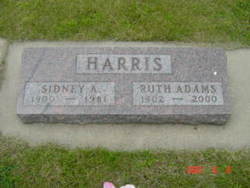Ruth A <I>Adams</I> Harris 