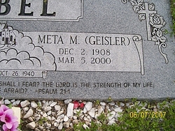 Meta Martha <I>Geisler</I> Abel 