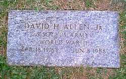 Sgt David Hume Allen Jr.