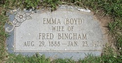 Emma <I>Boyd</I> Bingham 
