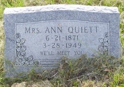 Ann Mary Letticia <I>Willson</I> Quiett 