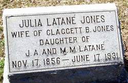 Julia <I>Latané</I> Jones 