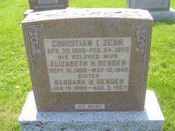 Elizabeth H. <I>Bender</I> Zehr 