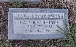 Ida A. <I>Buenger</I> Riethmeyer 