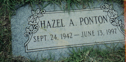 Hazel A. <I>Roberts</I> Ponton 