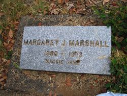 Margaret Jane “Maggie Jane” <I>Callaway</I> Marshall 
