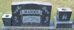 Charlene <I>Hall</I> Maddox 