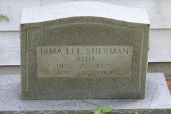 Irma Lee <I>Sherman</I> Aho 