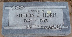 Phoeba J. <I>Dye</I> Horn 